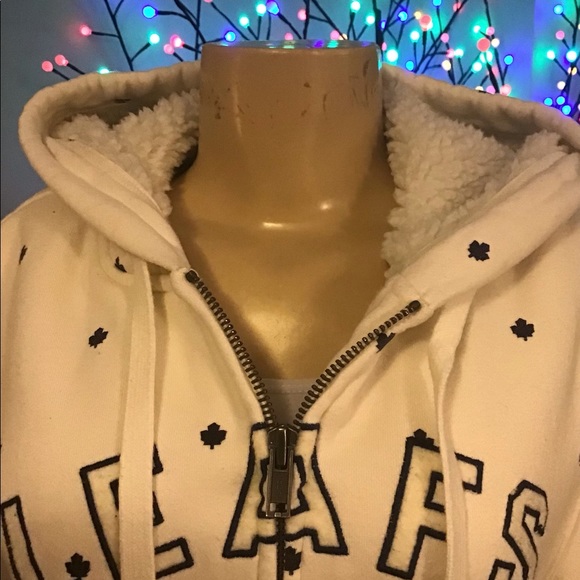 🧥 Roots Toronto Maple Leafs Coat Ladies Size M - Picture 3 of 14